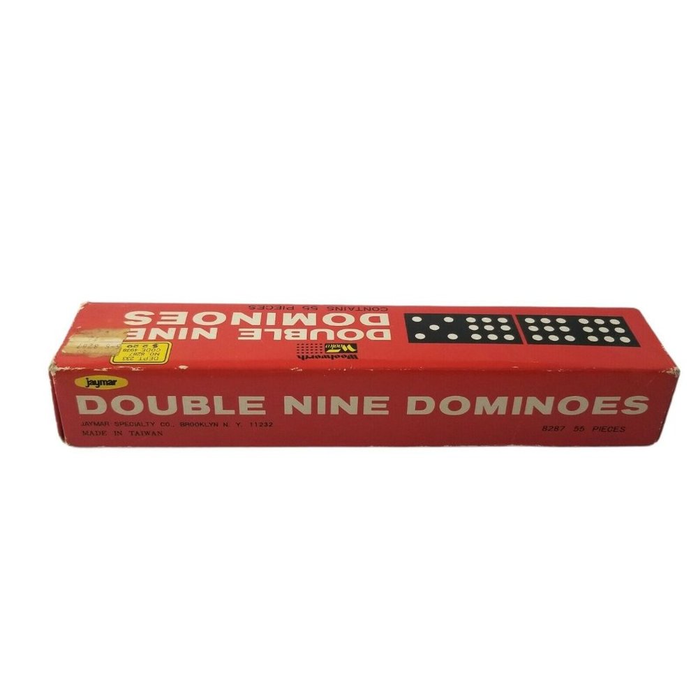 Vintage Woolworth Jaymar  Double Nine Dominoes